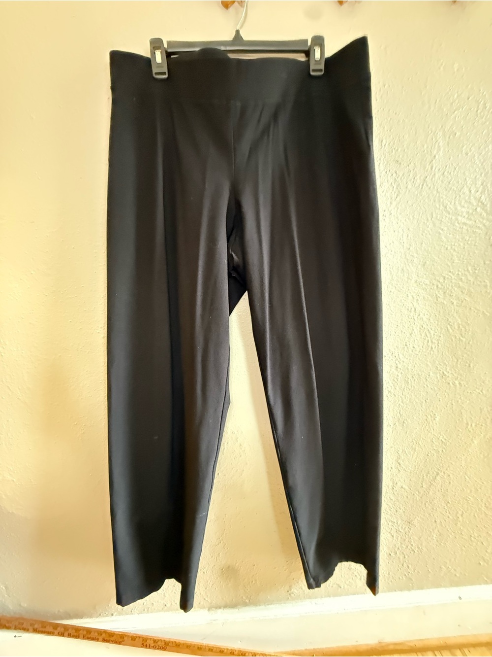 Eileen Fisher Black Wide Leg Flowy Stretchy Pants